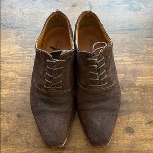 Men's Brown Suede Dress Shoes